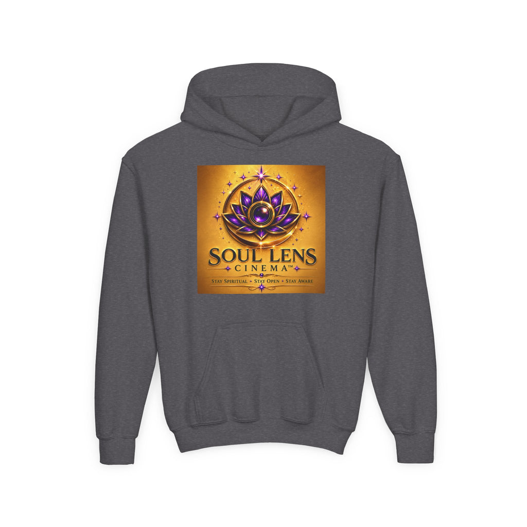 Soul Lens Cinema Youth Hoodie - Spiritual Lotus Logo Pullover