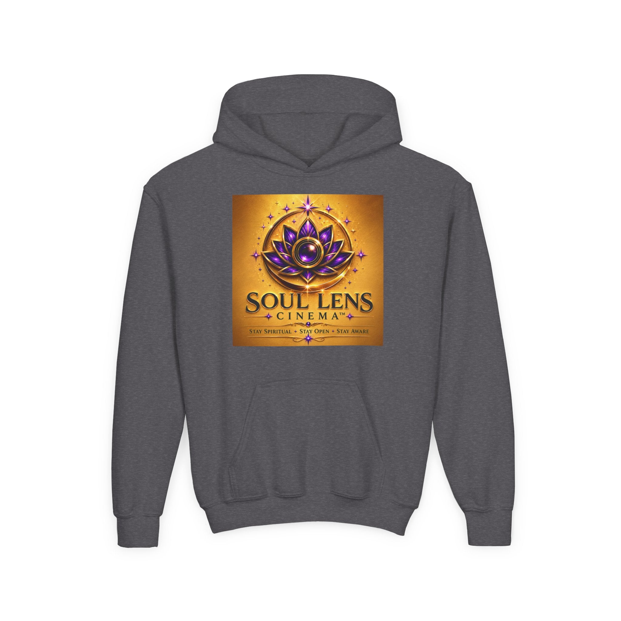 Soul Lens Cinema Youth Hoodie - Spiritual Lotus Logo Pullover