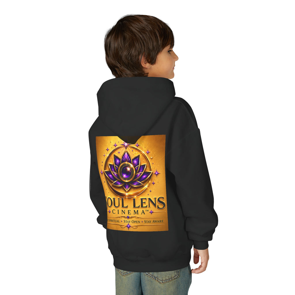 Soul Lens Cinema Youth Hoodie - Spiritual Lotus Logo Pullover
