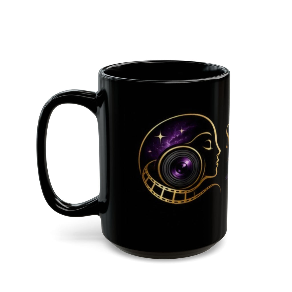 SoulLens Cinema Black Mug — "See Beyond, Feel Deeper" 11/15oz