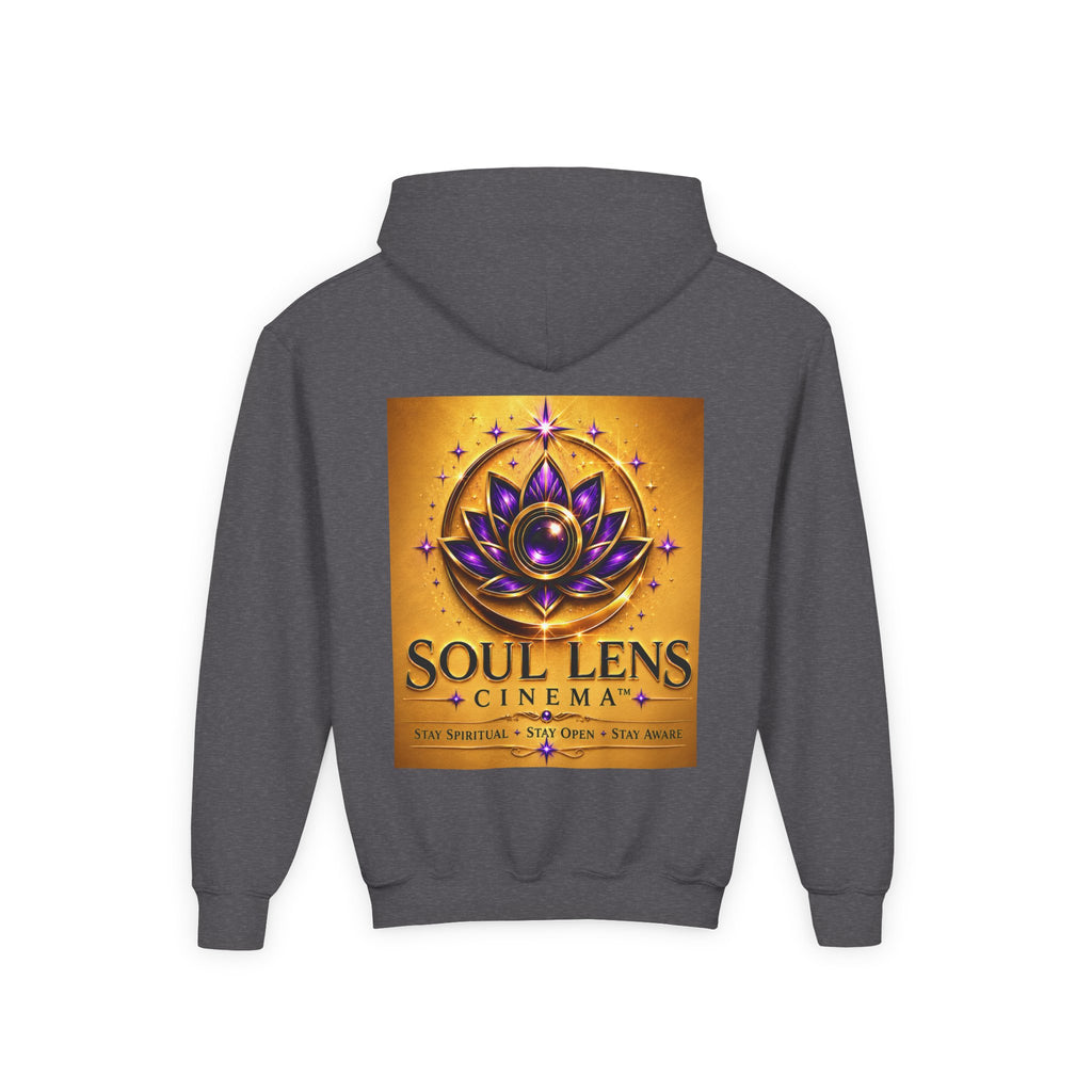 Soul Lens Cinema Youth Hoodie - Spiritual Lotus Logo Pullover