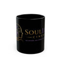 SoulLens Cinema Black Ceramic Mug — Hold the Ritual