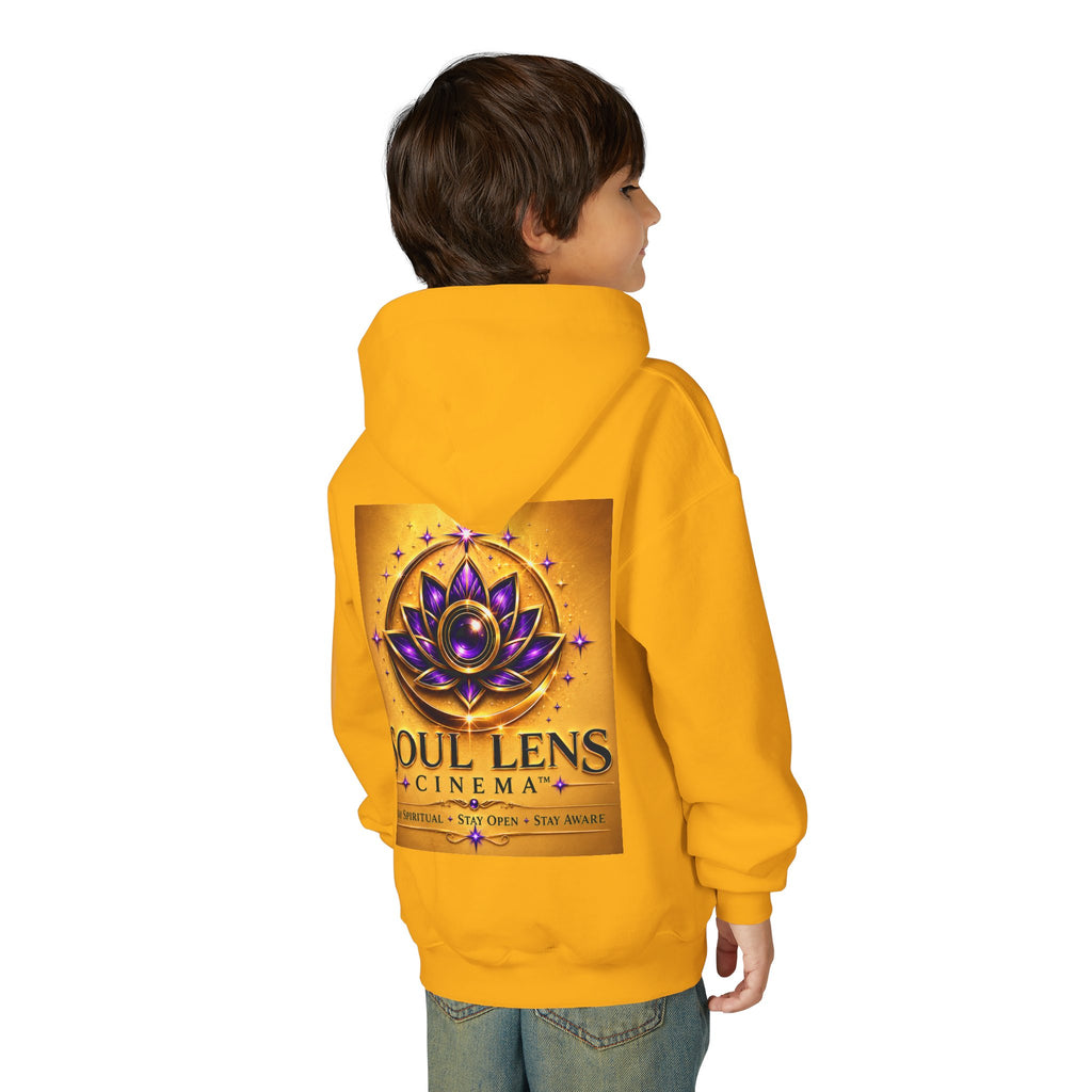 Soul Lens Cinema Youth Hoodie - Spiritual Lotus Logo Pullover