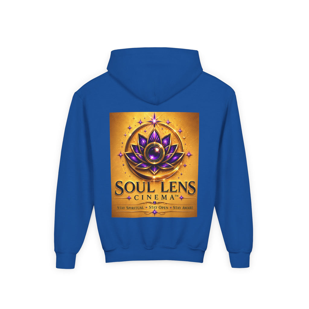 Soul Lens Cinema Youth Hoodie - Spiritual Lotus Logo Pullover