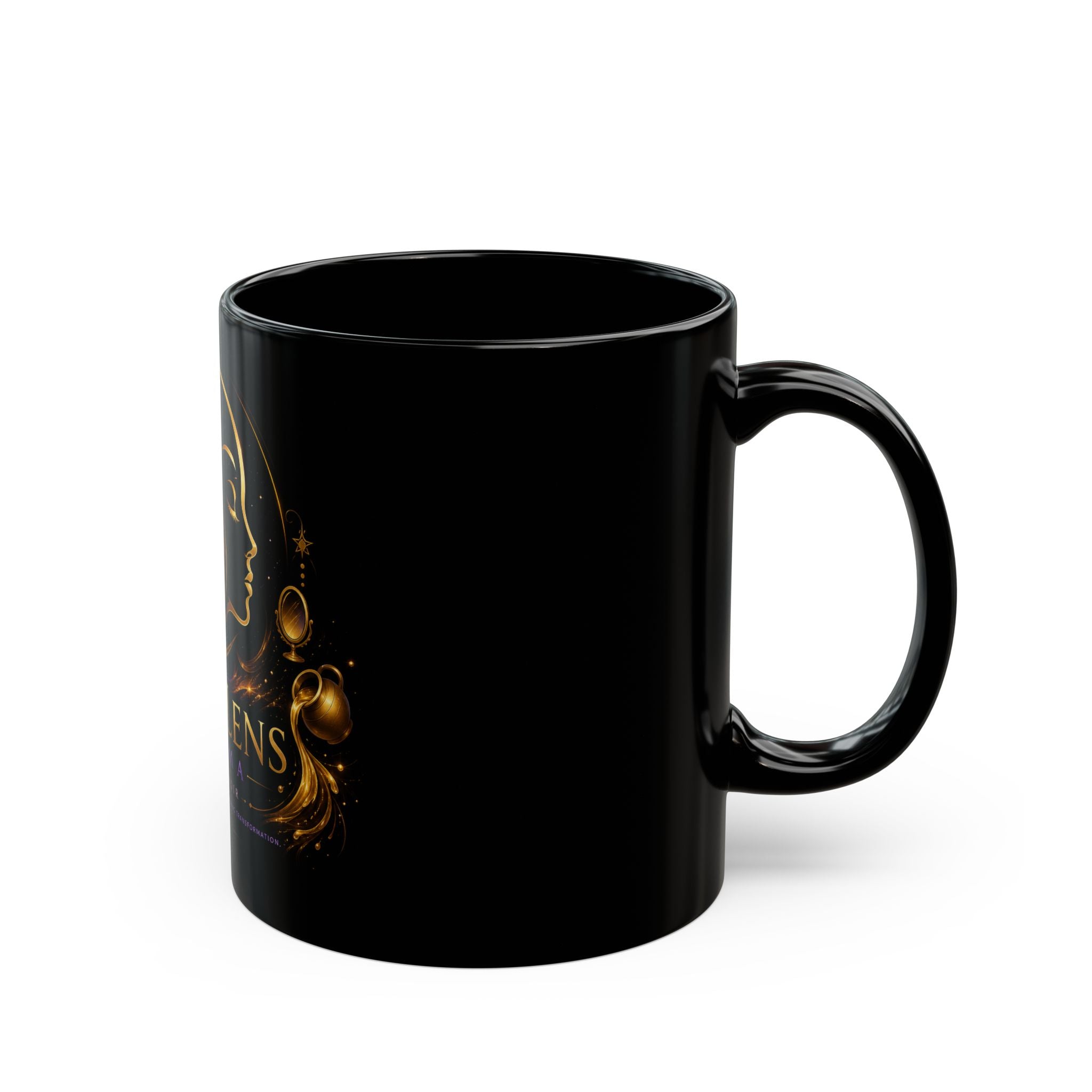 Soul Lens Cinema Black Mug – 'Soul Lens' Cosmic Camera Design (11oz & 15oz)