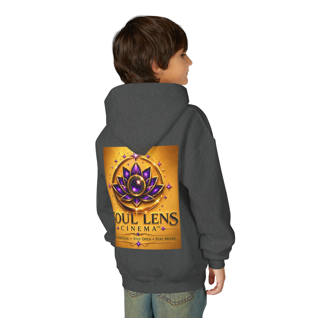 Soul Lens Cinema Youth Hoodie - Spiritual Lotus Logo Pullover