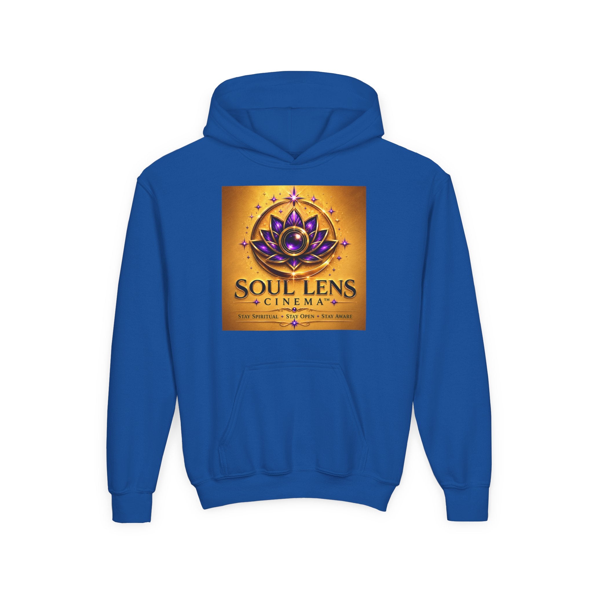 Soul Lens Cinema Youth Hoodie - Spiritual Lotus Logo Pullover