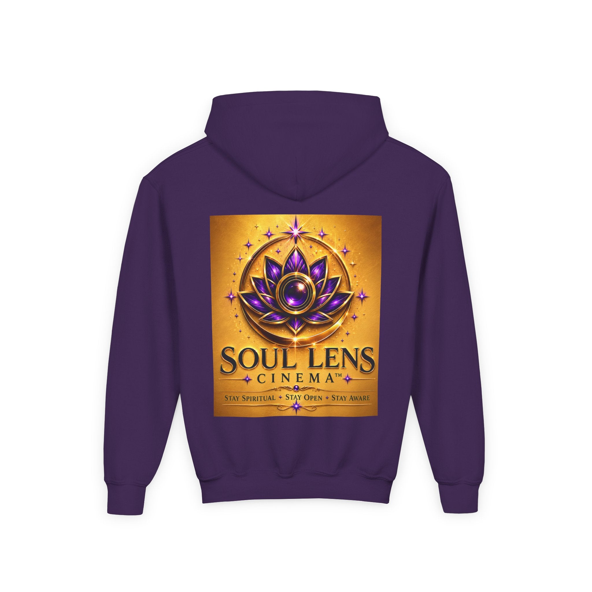 Soul Lens Cinema Youth Hoodie - Spiritual Lotus Logo Pullover