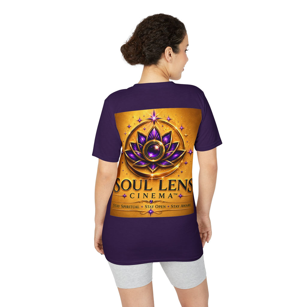 Soul Lens Cinema T-Shirt — "I Choose to Serve" Spiritual Lotus Graphic
