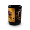Soul Lens Cinema Black 15oz Mug — "I Choose to Serve" Mystic Lotus Coffee Cup