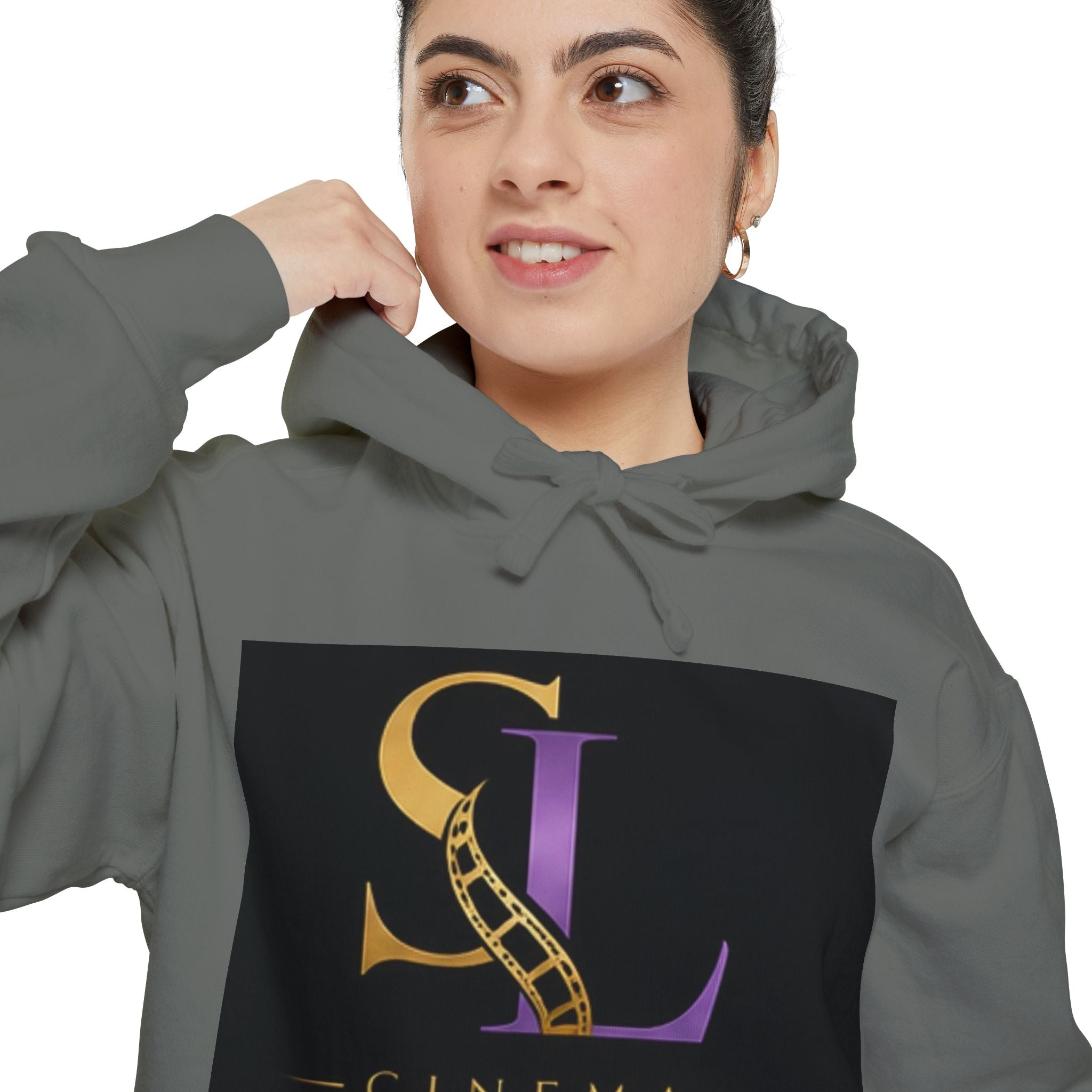 Cinema SL Logo Hoodie - Vintage Film Reel Graphic Pullover