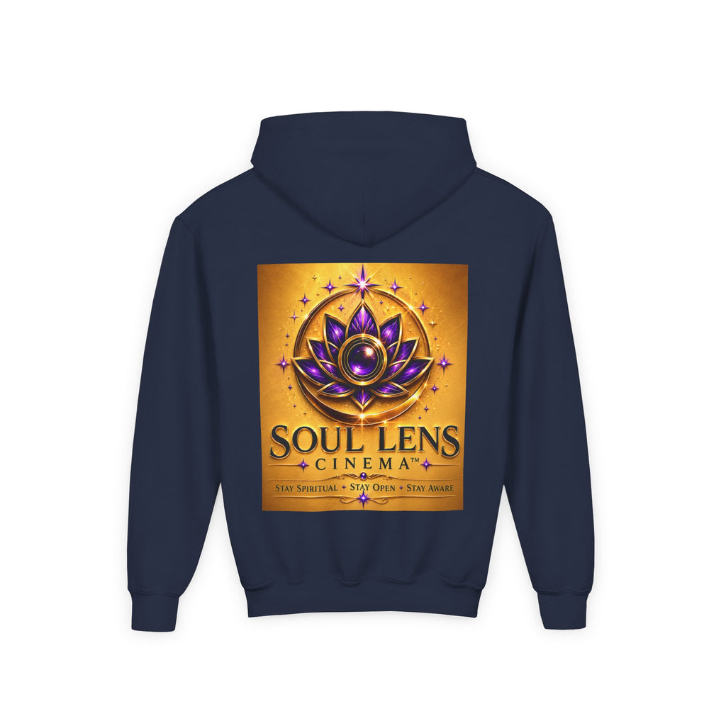 Soul Lens Cinema Youth Hoodie - Spiritual Lotus Logo Pullover