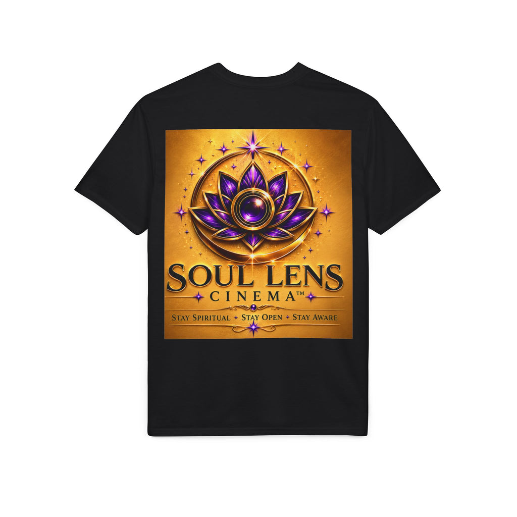 Soul Lens Cinema T-Shirt — "I Choose to Serve" Spiritual Lotus Graphic