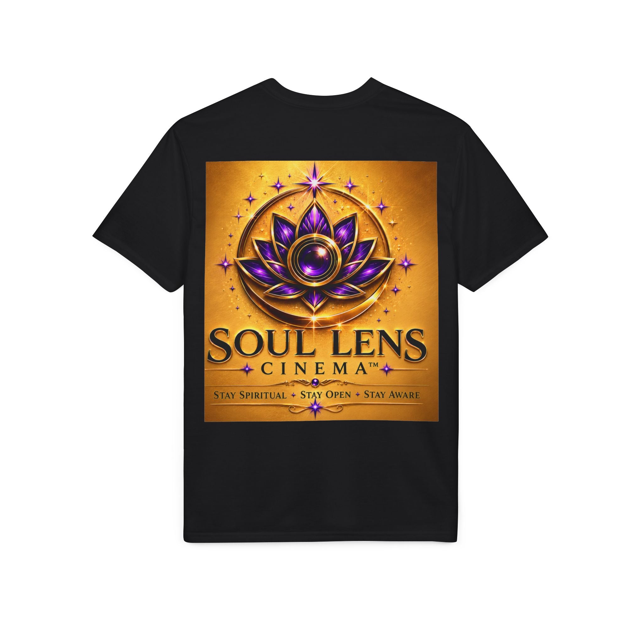 Soul Lens Cinema T-Shirt — "I Choose to Serve" Spiritual Lotus Graphic