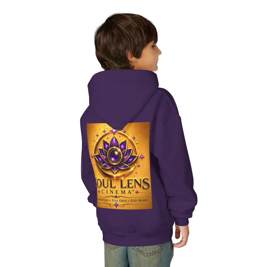 Soul Lens Cinema Youth Hoodie - Spiritual Lotus Logo Pullover