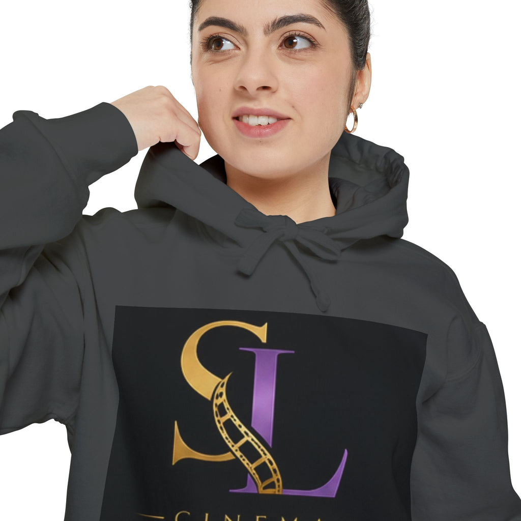 Cinema SL Logo Hoodie - Vintage Film Reel Graphic Pullover