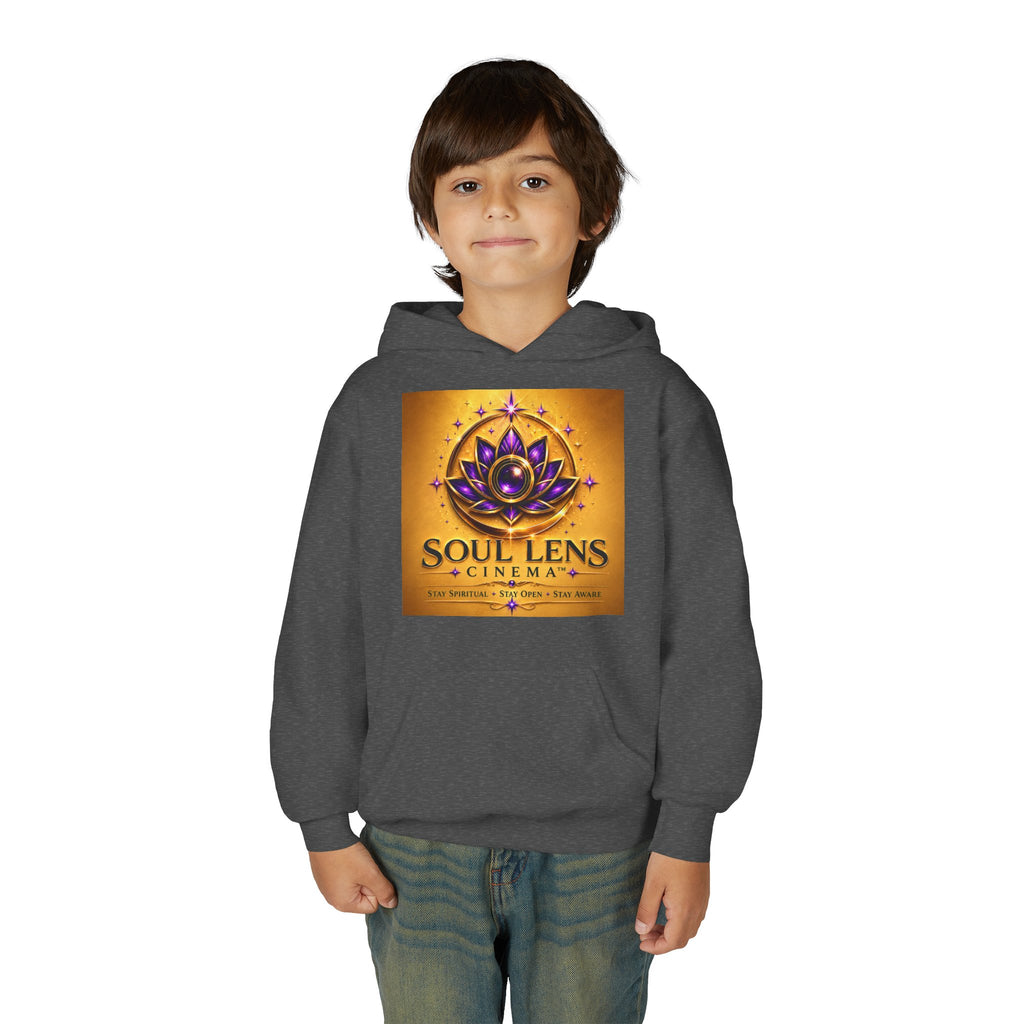 Soul Lens Cinema Youth Hoodie - Spiritual Lotus Logo Pullover