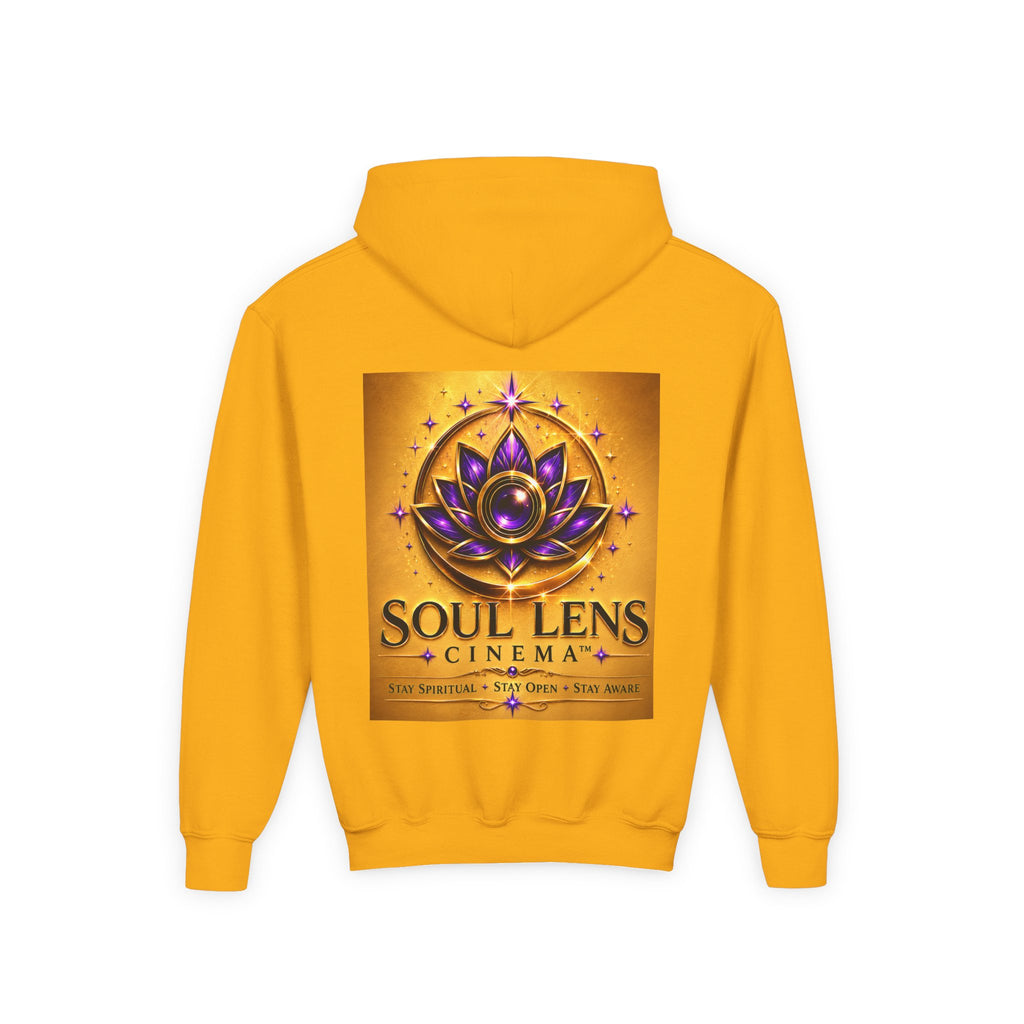 Soul Lens Cinema Youth Hoodie - Spiritual Lotus Logo Pullover
