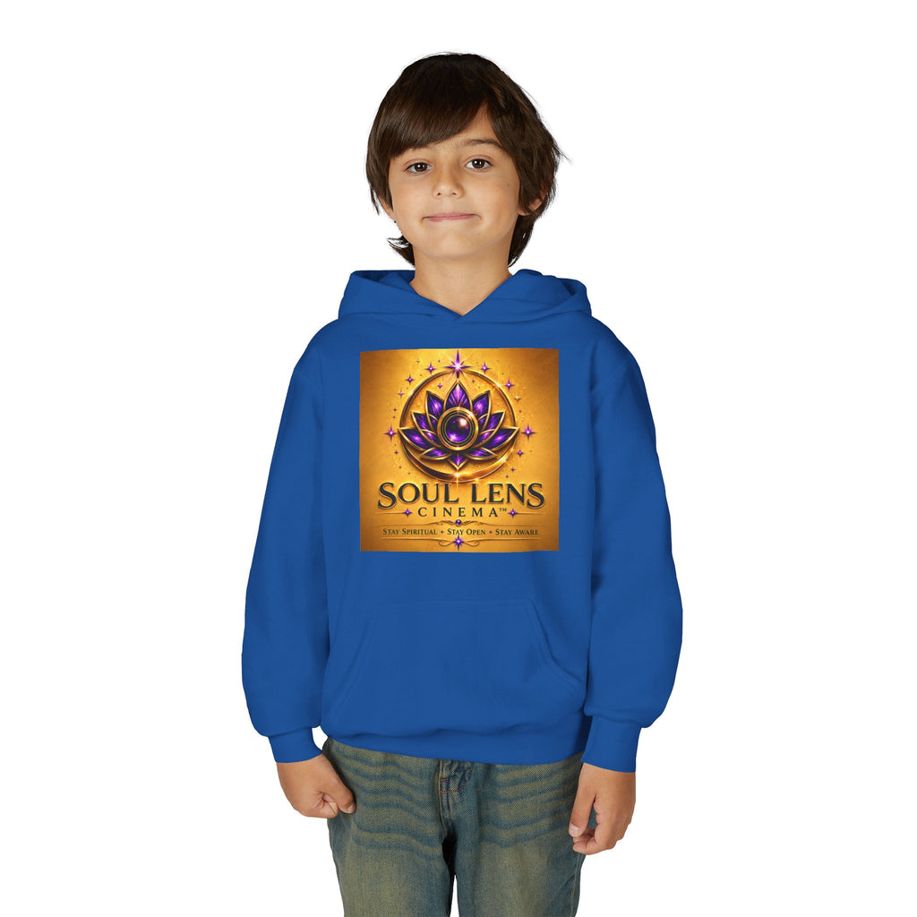Soul Lens Cinema Youth Hoodie - Spiritual Lotus Logo Pullover