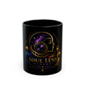 Soul Lens Cinema Black Mug – 'Soul Lens' Cosmic Camera Design (11oz & 15oz)