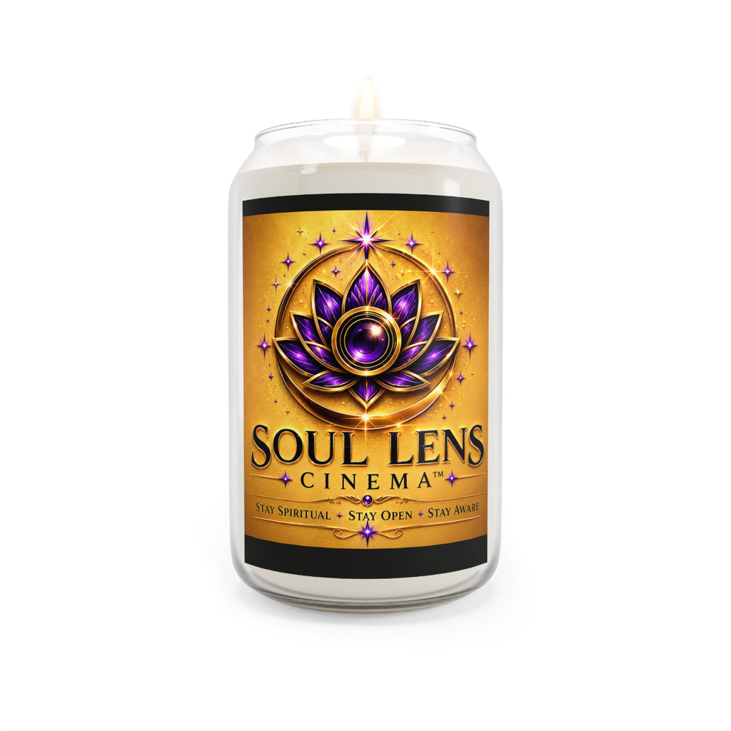 Soul Lens Cinema Scented Soy Candle — 13.75 oz Aromatherapy Candle (Stay Spiritual, Stay Open)